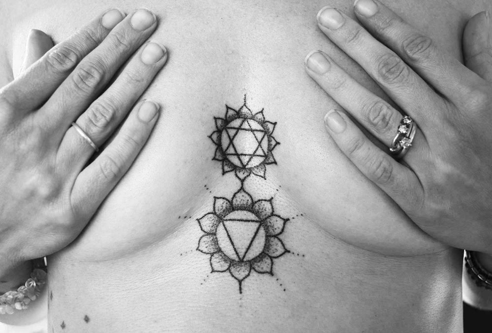 Underboob Chakra Tattoo