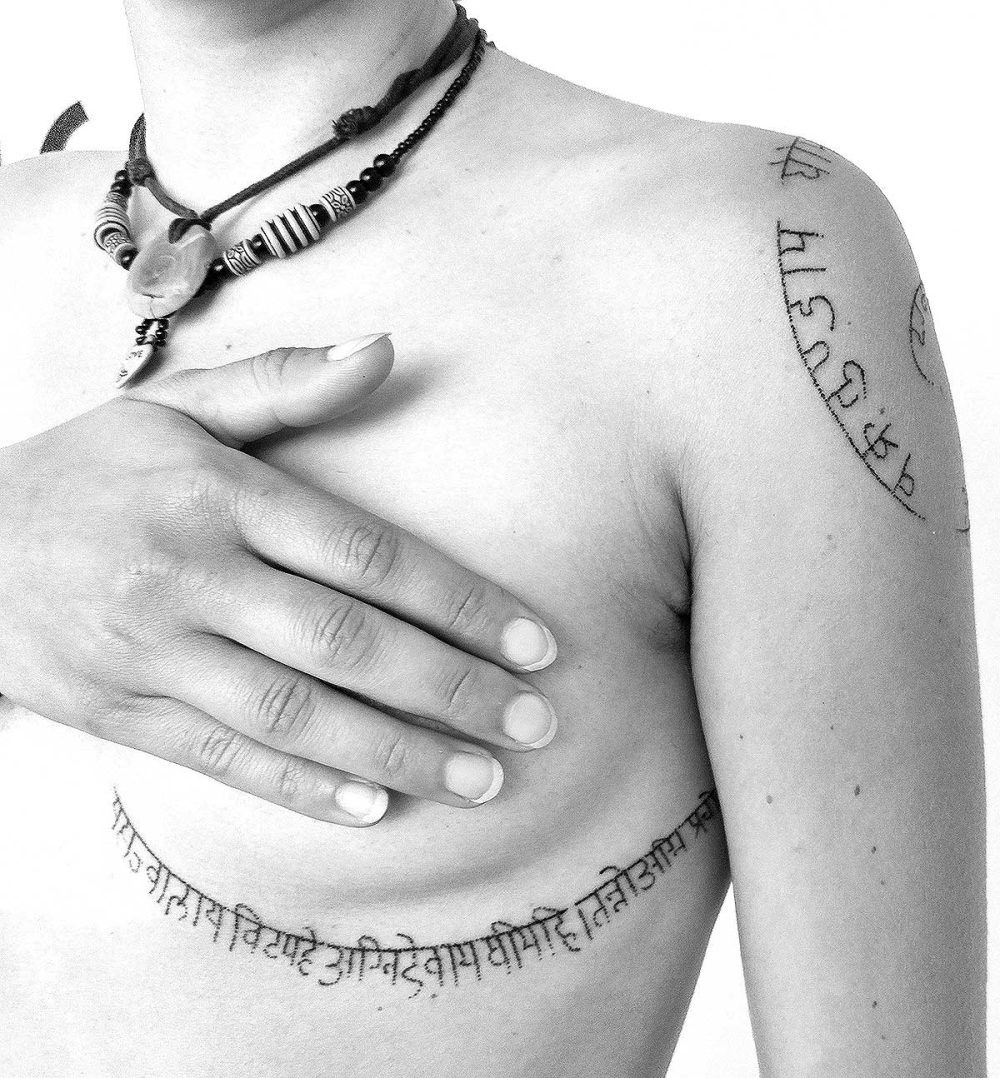 Mantra Tatouage Femme